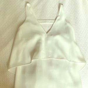 Intermix white a-line tank top - size small